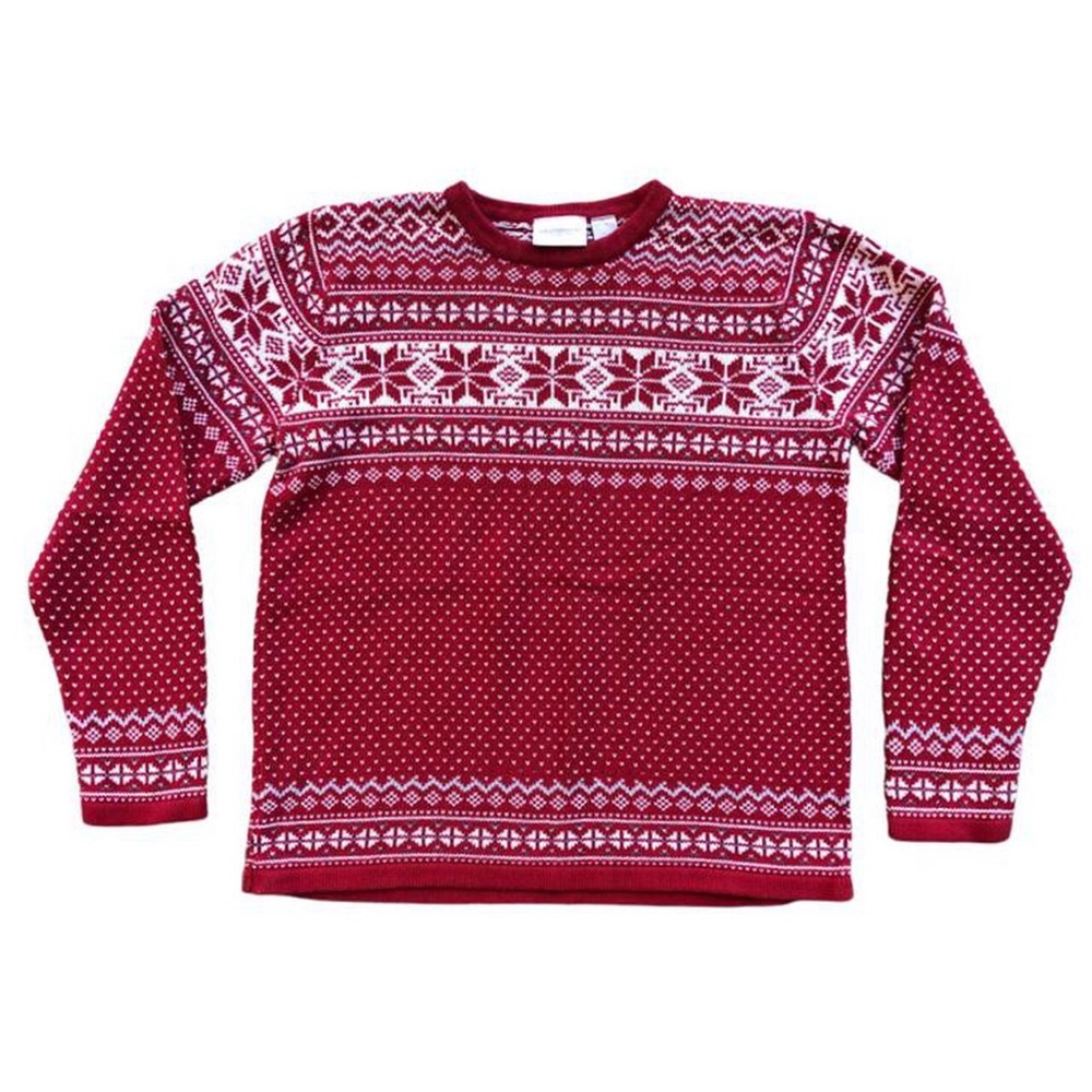 Liz Claiborne Red Fair Aisle Unisex Sweater / Ugly Christmas Sweater